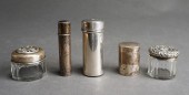 TWO STERLING SILVER COSMETIC C