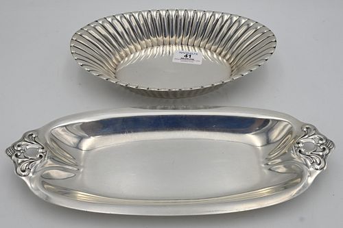 TWO STERLING SILVER DISHESTwo