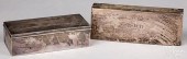 TWO STERLING SILVER DRESSER BO