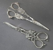 TWO STERLING SILVER GRAPE SHEA
