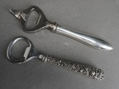 TWO STERLING SILVER HANDLE BOT