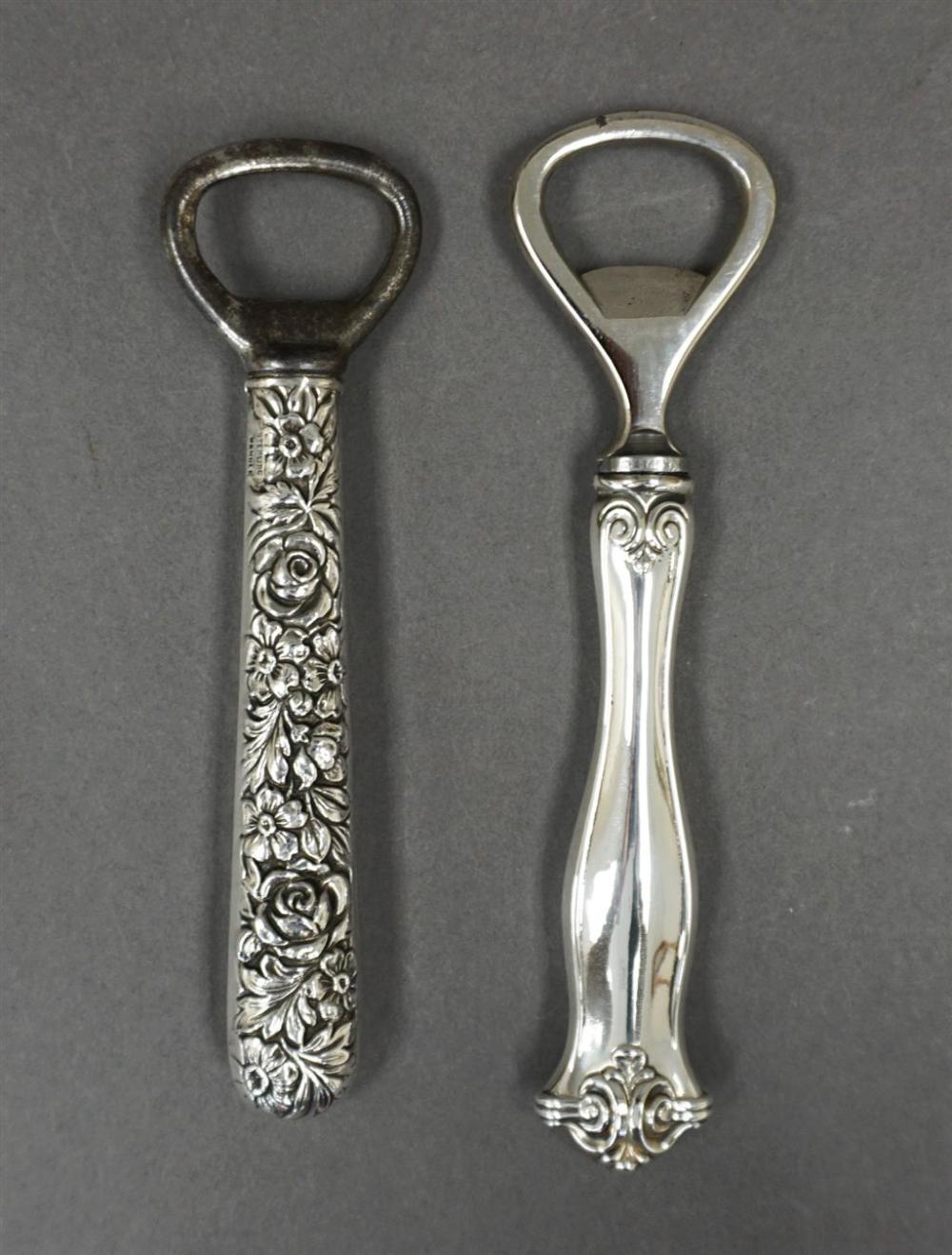 TWO STERLING SILVER HANDLED