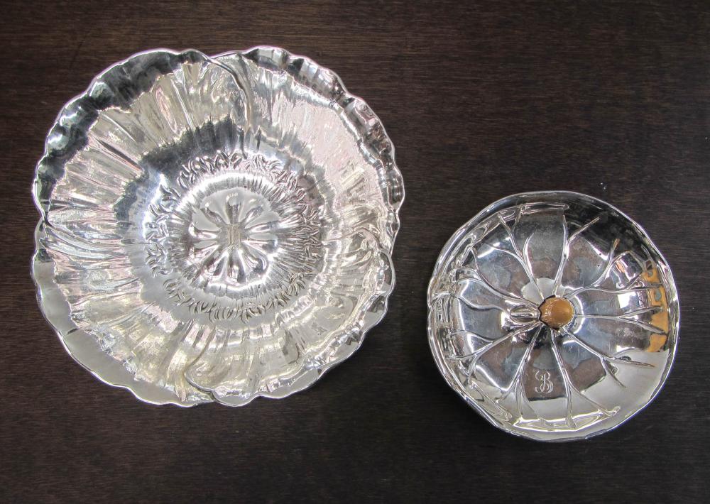 TWO STERLING SILVER HOLLOWWARE