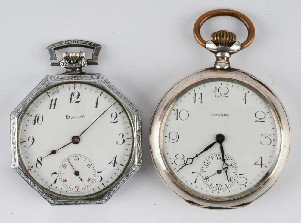 TWO STERLING SILVER HOWARD POCKET