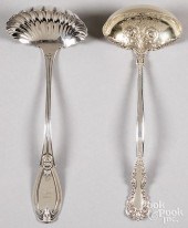 TWO STERLING SILVER LADLESTwo