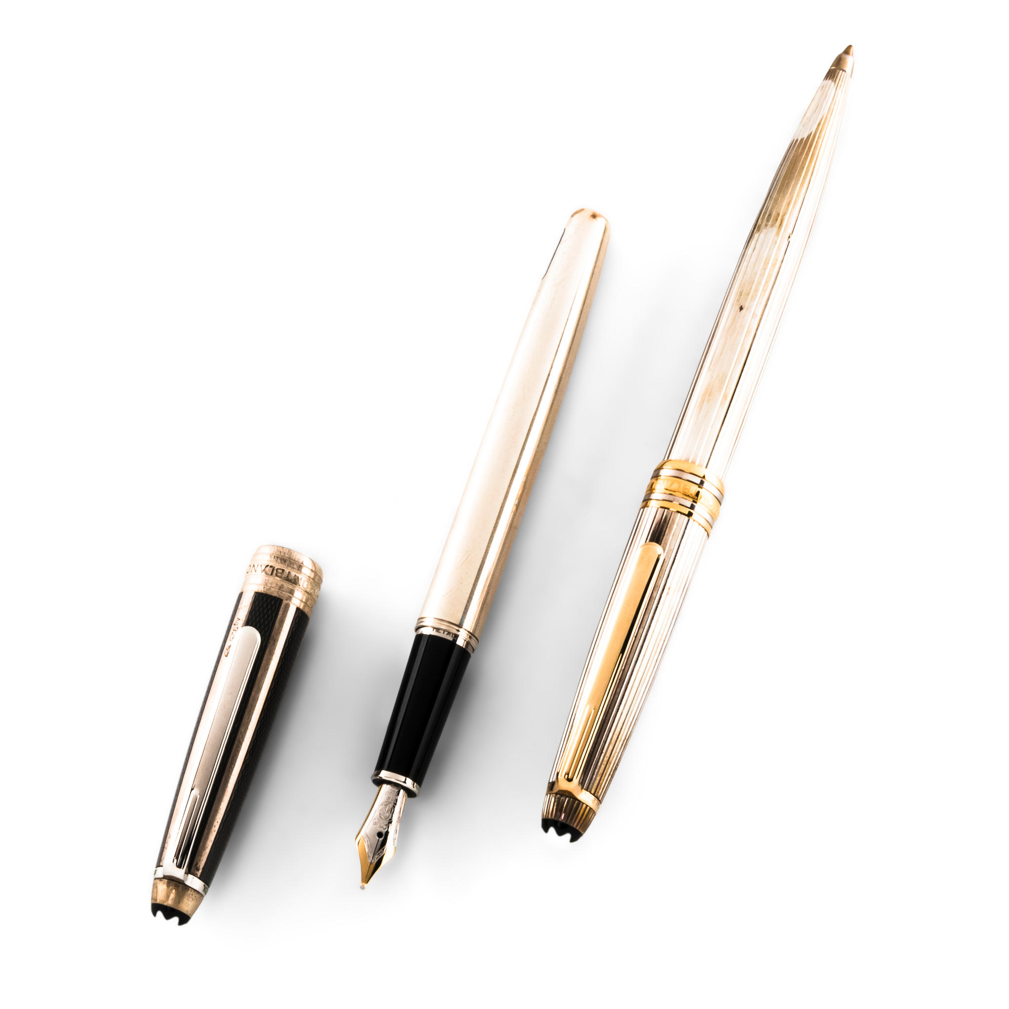 TWO STERLING SILVER MONTBLANC