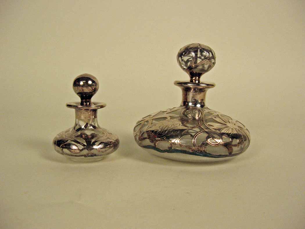 Two sterling silver overlay scent