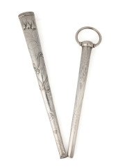 TWO STERLING SILVER PARASOL HA