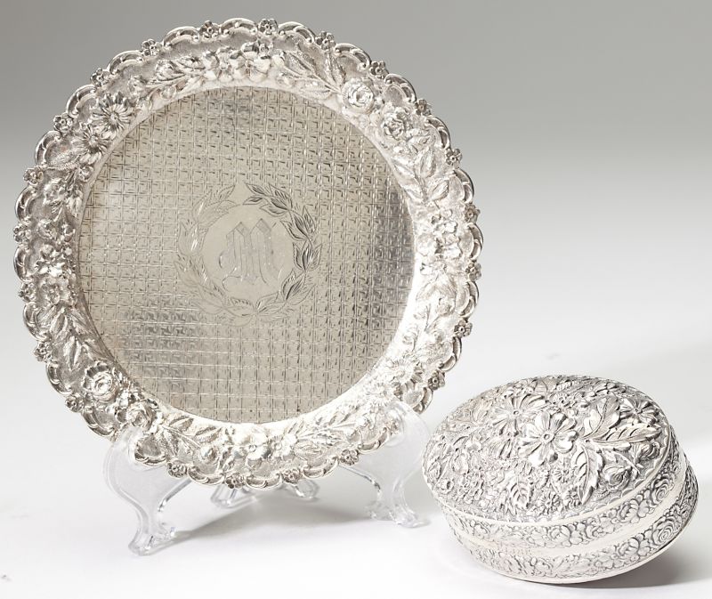 Two Sterling Silver Repousse