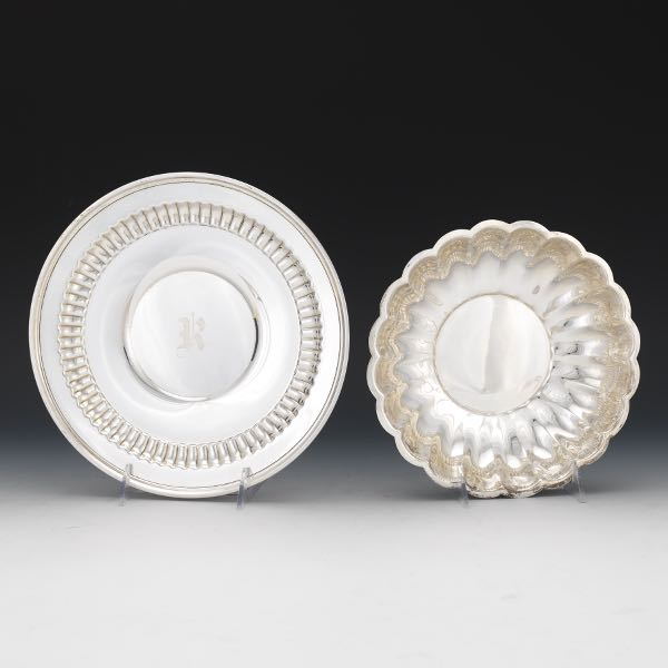 TWO STERLING SILVER SERVING