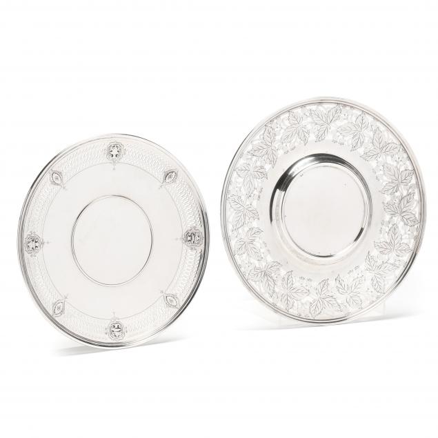 TWO STERLING SILVER SERVING