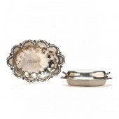 TWO STERLING SILVER SERVING DI