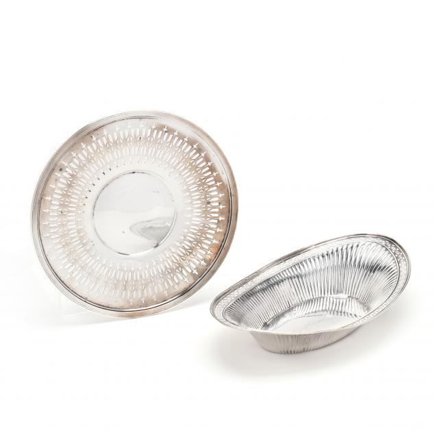 TWO STERLING SILVER SERVING