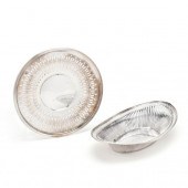 TWO STERLING SILVER SERVING DI