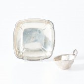 TWO STERLING SILVER SERVING DI