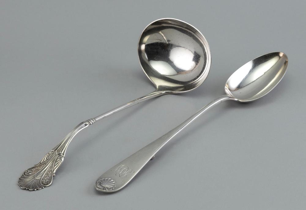TWO STERLING SILVER SERVING