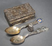 TWO STERLING SILVER SOUVENIR S