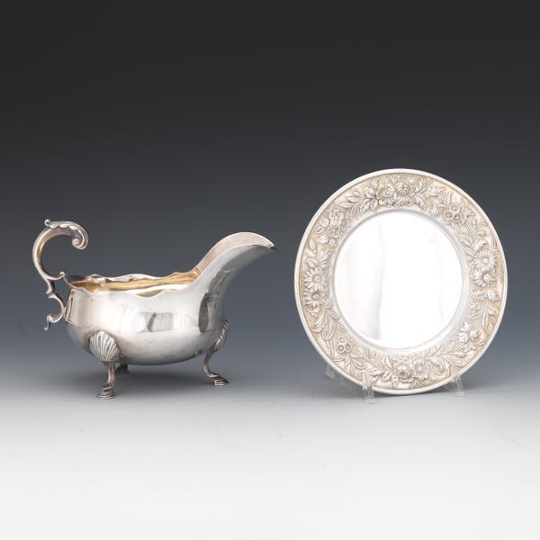 TWO STERLING SILVER TABLE ITEMS 