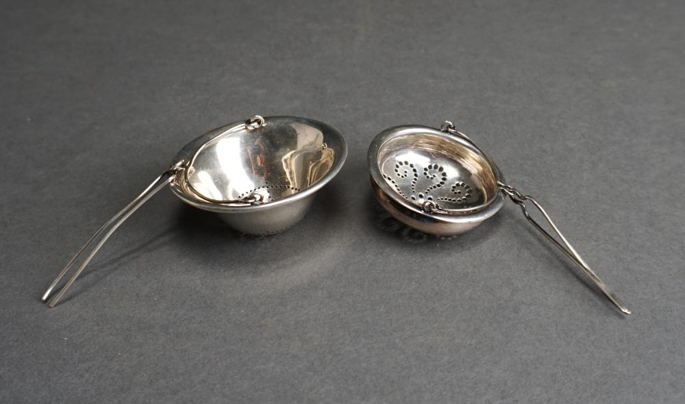 TWO STERLING SILVER TEA