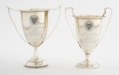TWO STERLING SILVER TROPHY CUP