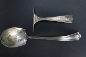 TWO STERLING SILVER UTENSILS,