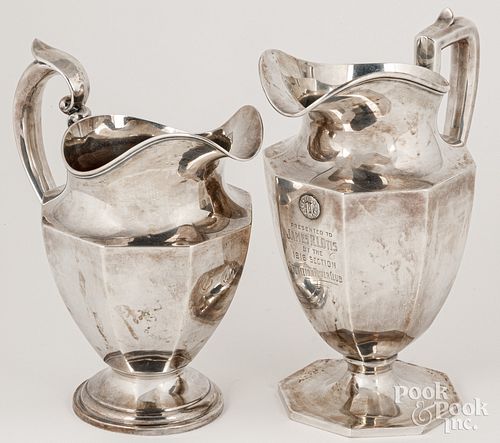 TWO STERLING SILVER WATER