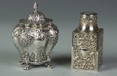 Two Sterling Tea Caddies 8. Tw