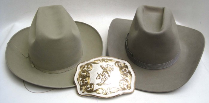 TWO STETSON HATS PLUS MONTANA