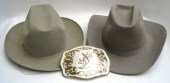 TWO STETSON HATS PLUS MONTANA
