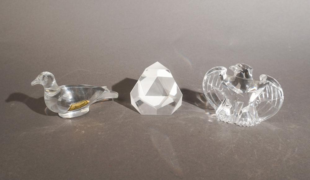 TWO STEUBEN AND ONE BACCARAT