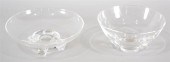 TWO STEUBEN CRYSTAL ART DECO S