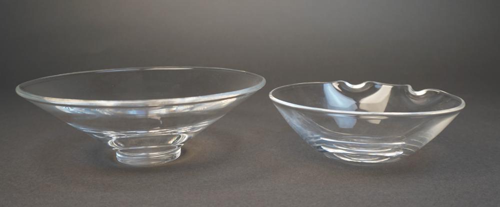 TWO STEUBEN CRYSTAL BOWLS D OF