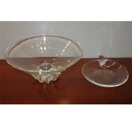 Two Steuben Glass Articles 	 