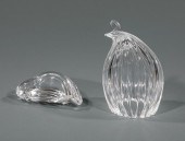 TWO STEUBEN GLASS BIRDSTwo Ste