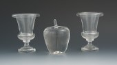 Two Steuben Glass Small Flower