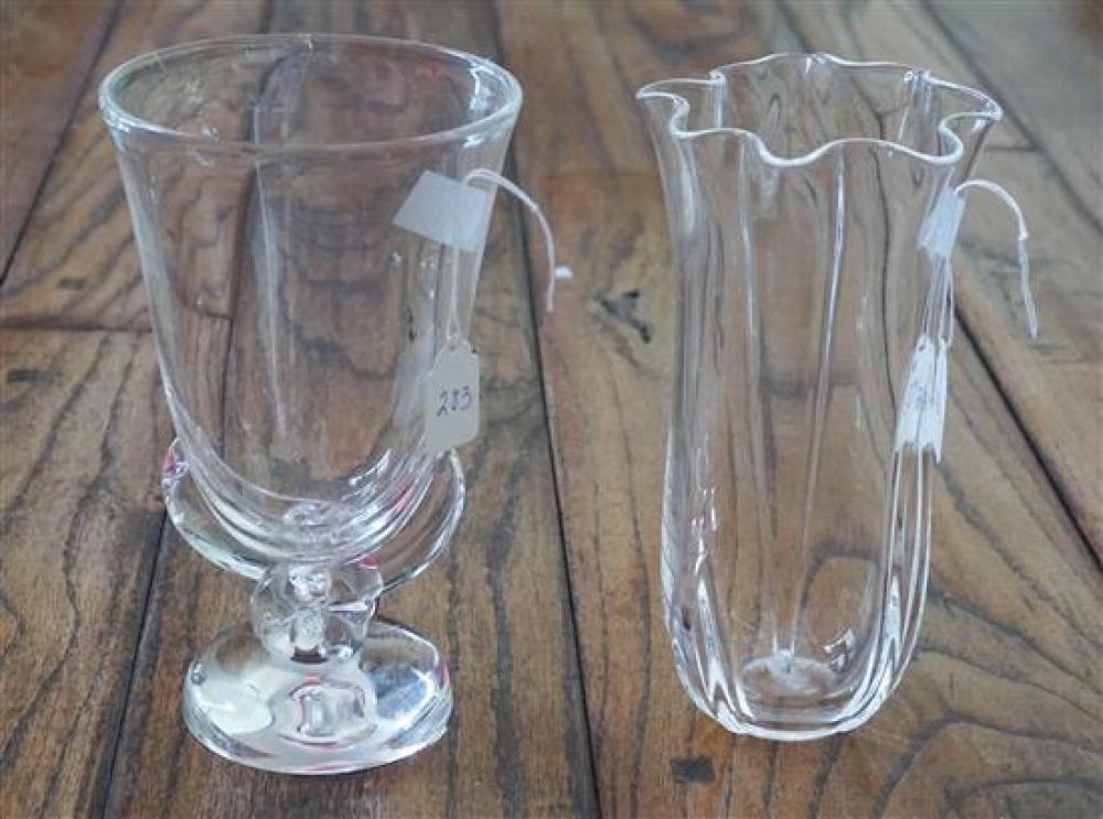 TWO STEUBEN VASESTwo Steuben Vases