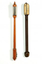 TWO STICK BAROMETERS.  Ninetee