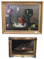 TWO STILL LIFE PAINTINGS, TO I