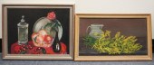 TWO STILL LIFES, EACH OIL ON B