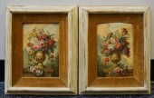 TWO STILL LIFES OF FLOWERS, OI