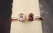 TWO-STONE DIAMOND AND FOURTEEN