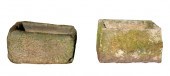 TWO STONE TROUGHS measuring 41