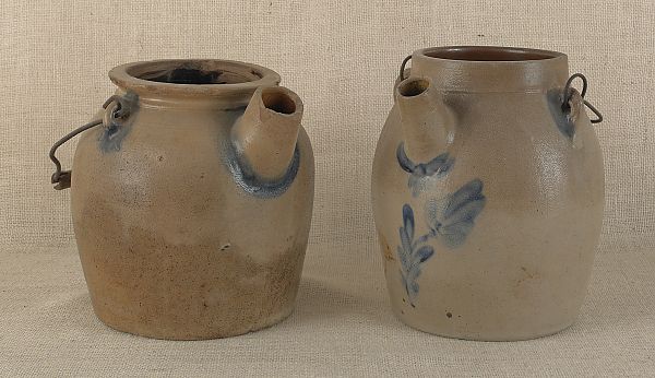 Two stoneware batter jugs 19th c.