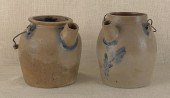 Two stoneware batter jugs 19th