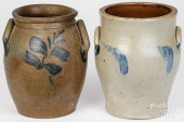 TWO STONEWARE CROCKS<br>Two st