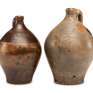 Two Stoneware Jugs, Attributed to