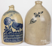 TWO STONEWARE JUGS<br>Stonewar