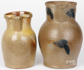 TWO STONEWARE PITCHERS<br>Two