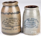 TWO STONEWARE WAX SEALER MERCH