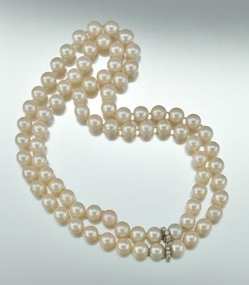 Two Strands of Cultured Pearls with